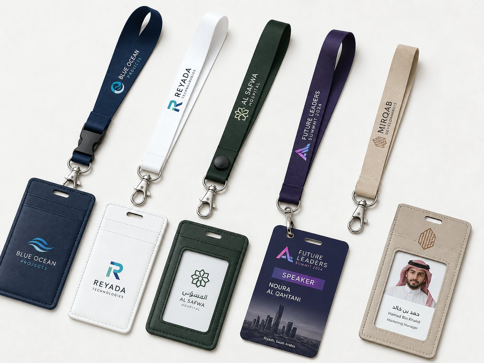 Printed lanyards and card holders